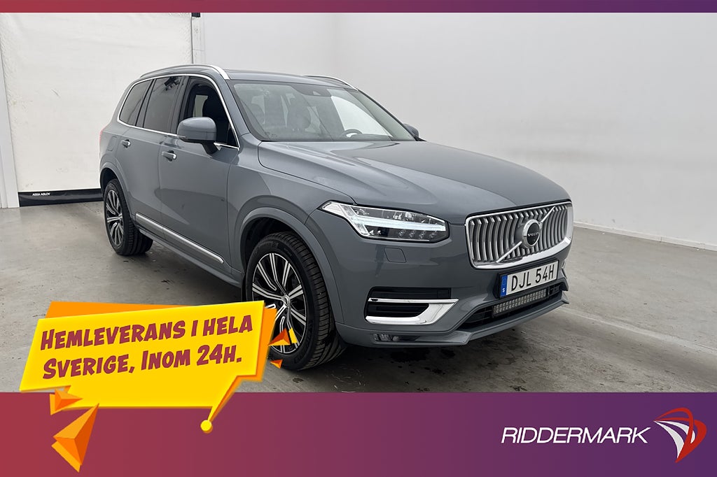 Volvo XC90 B5 AWD Inscription 7 Sit Värm Pano 360 H/K Drag