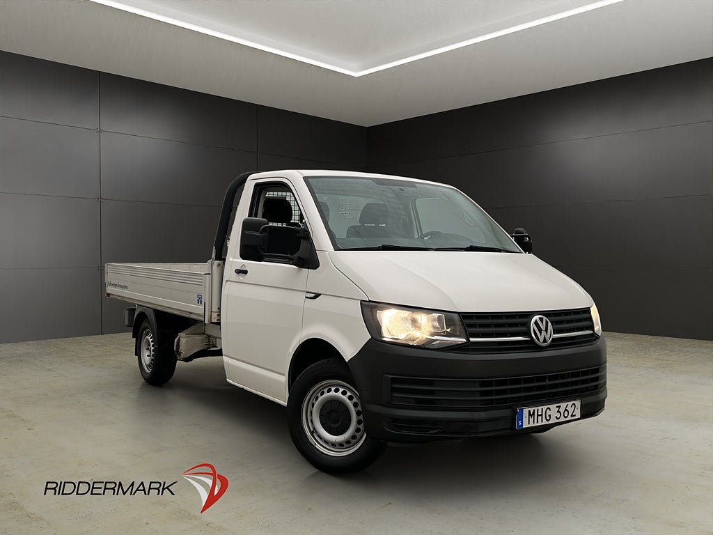 Volkswagen Transporter FLAKBIL Värmare 3-Sits Dragkrok MOMS