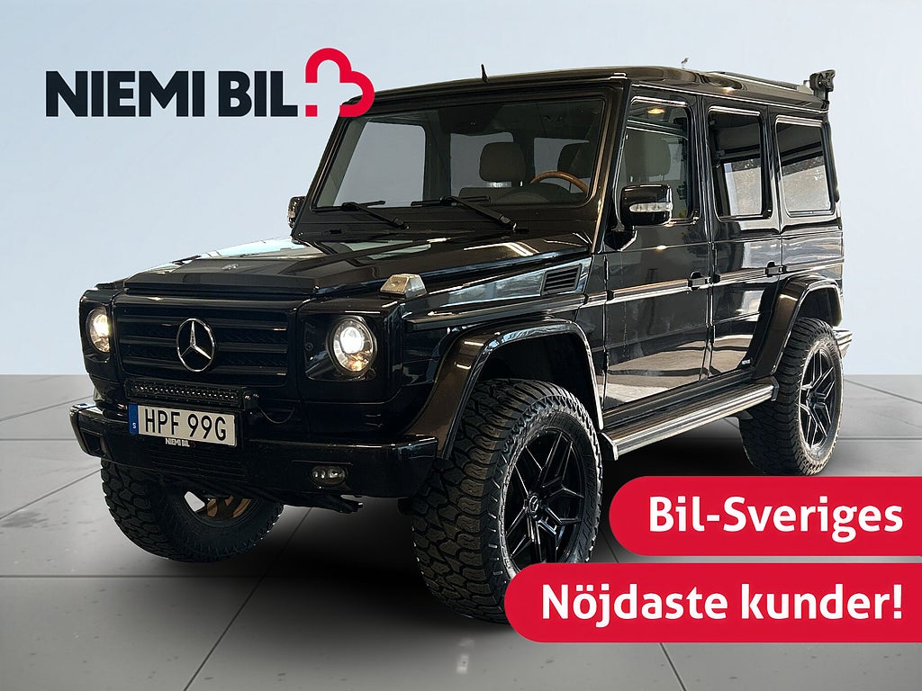 Mercedes-Benz G 350 CDI L 7G MoK/Kamera/Skinn/Carplay/Förhöjd/Designo