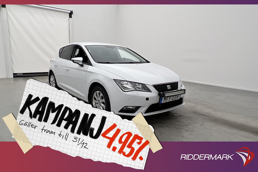 Seat Leon TSI 110hk Style M&K-Värmare LED-ramp S 4,95% Ränta