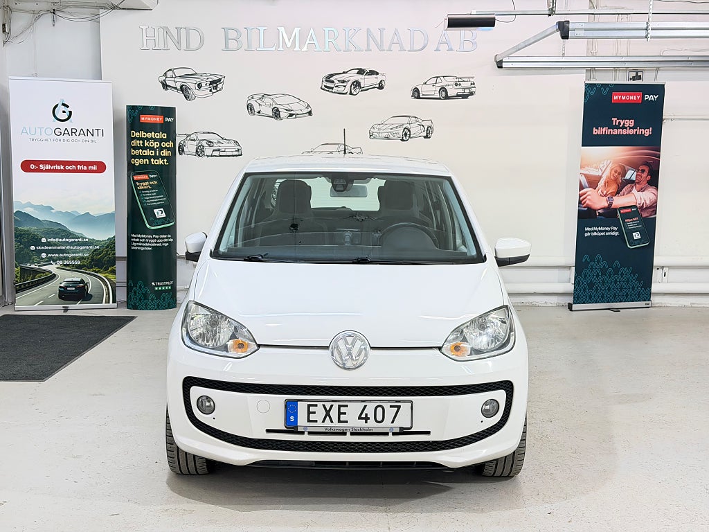 Volkswagen UP! 1.0 MPI high up! Ny Servad GPS Årsskatt (360kr) 75HK