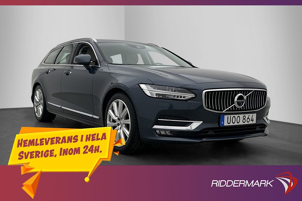 Volvo V90 D4 Inscription Värm Pano 360° HUD Navi Drag VOC