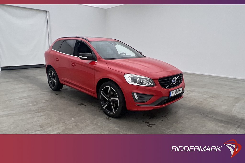 Volvo XC60 D5 AWD 215hk R-Design Pano VOC Värm Skinn Navi