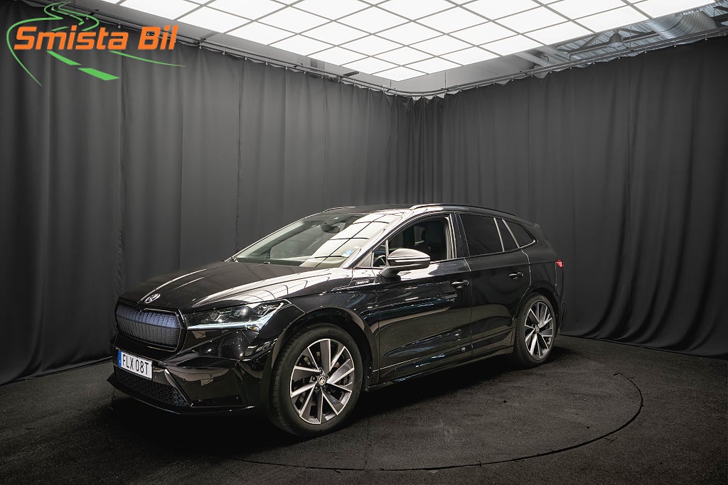 Skoda Enyaq iV 80x SPORTLINE DRAG 360° ELSTOL MINNE 1-ÄGARE MOMS 265hk