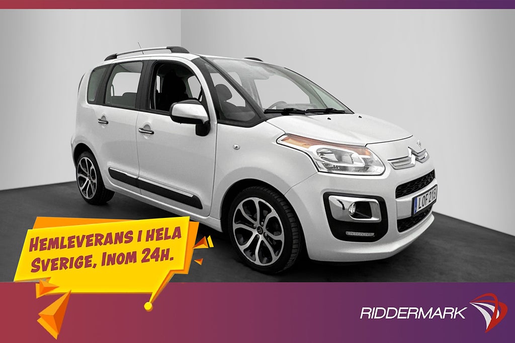 Citroën C3 Picasso 92hk En-Brukare P-Sensorer Farthållare