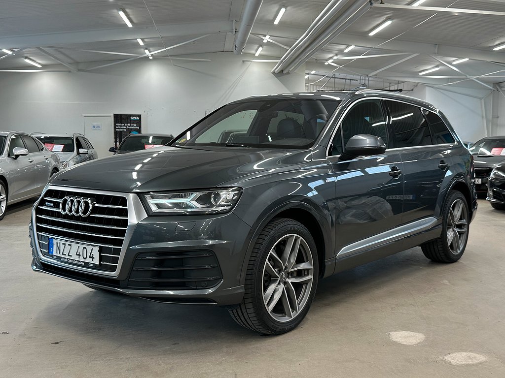 Audi Q7 3.0 TDI V6 S LINE COCKPIT D-VÄRM 7-SITS BOSE 272HK 