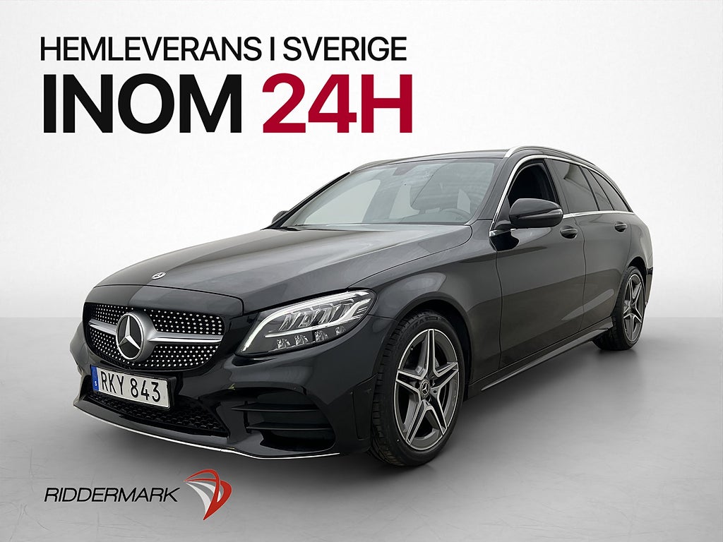 Mercedes-Benz C 200 T 184hk AMG Line Kamera Dragkrok