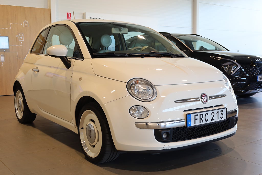 Fiat 500 1,2 Jubileumsmodell Vintage '57 Läder AUX Nybytt K-rem 2015