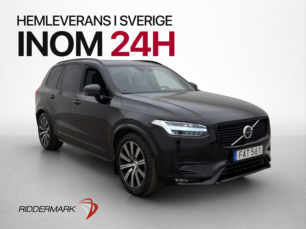 Volvo XC90 B5 AWD 7-Sits R-design PRO Edition  B&W Pano Luft