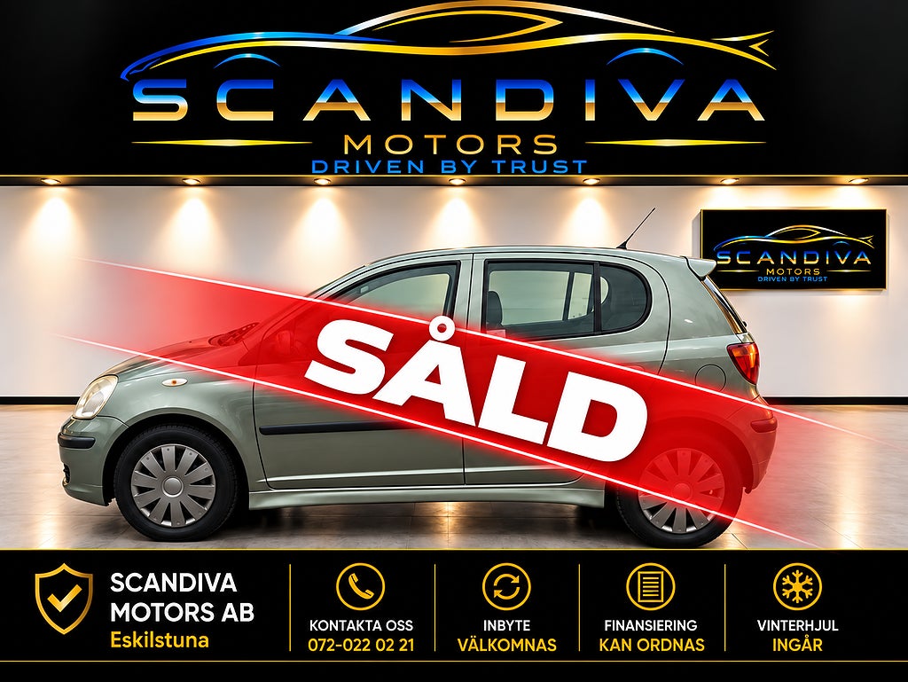 Toyota Yaris Yaris 1.3 Automat / Nyservad / 2 nycklar / AC