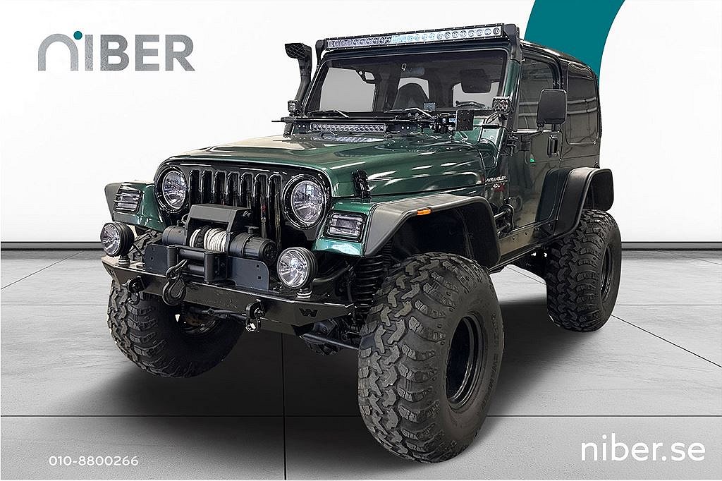 Jeep Wrangler 4.0 TJ Sahara, Vinch, 33"däck, Snorkel