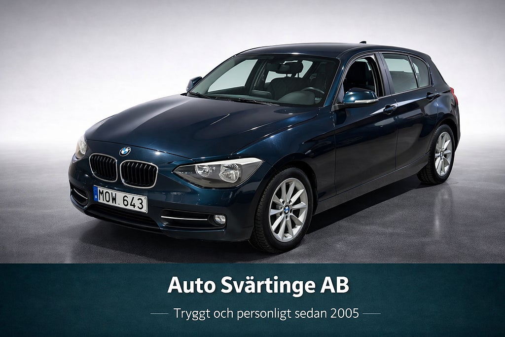 BMW 118d 143hk 5-dörrars Sport line Euro 5 (Sommar & Vinterdäck)
