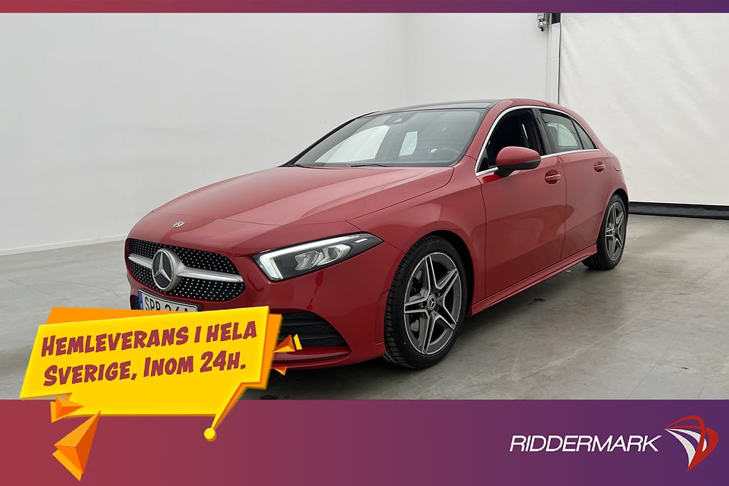 Mercedes-Benz A 200 AMG Panorama Kamera Halvskinn Bluetooth