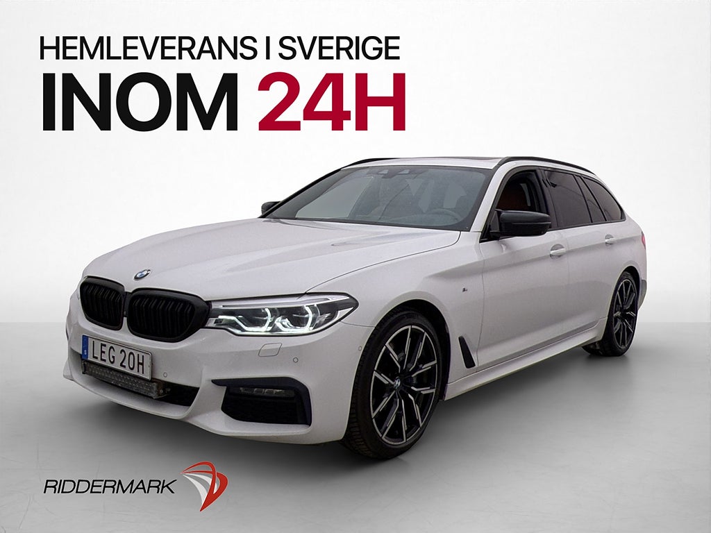 BMW 530d xDrive Touring M-Sport Pano H/K Dragkrok 360° Läder
