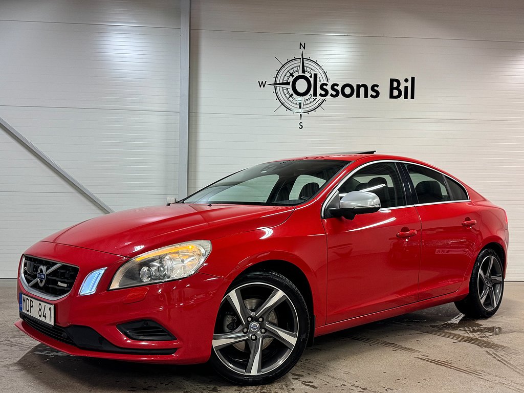 Volvo S60 D2 R-Design BLIS GPS Taklucka Läder VoC *SE UTR*