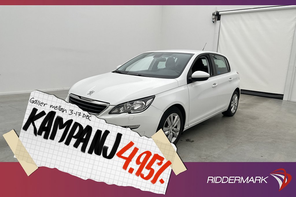 Peugeot 308 1.6 BlueHDI 120hk Active Motorvärm 4,95% Ränta