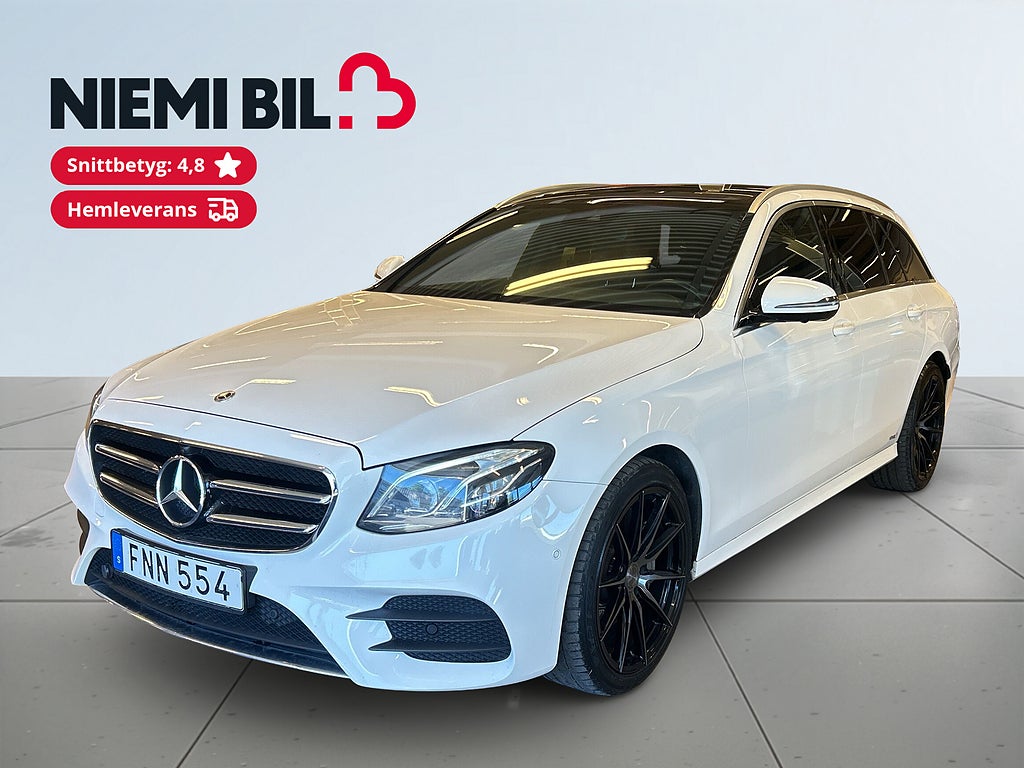 Mercedes-Benz E 220 T d AMG Line Drag/360/Burmester/MoK/Pano/P-Värm/S&V