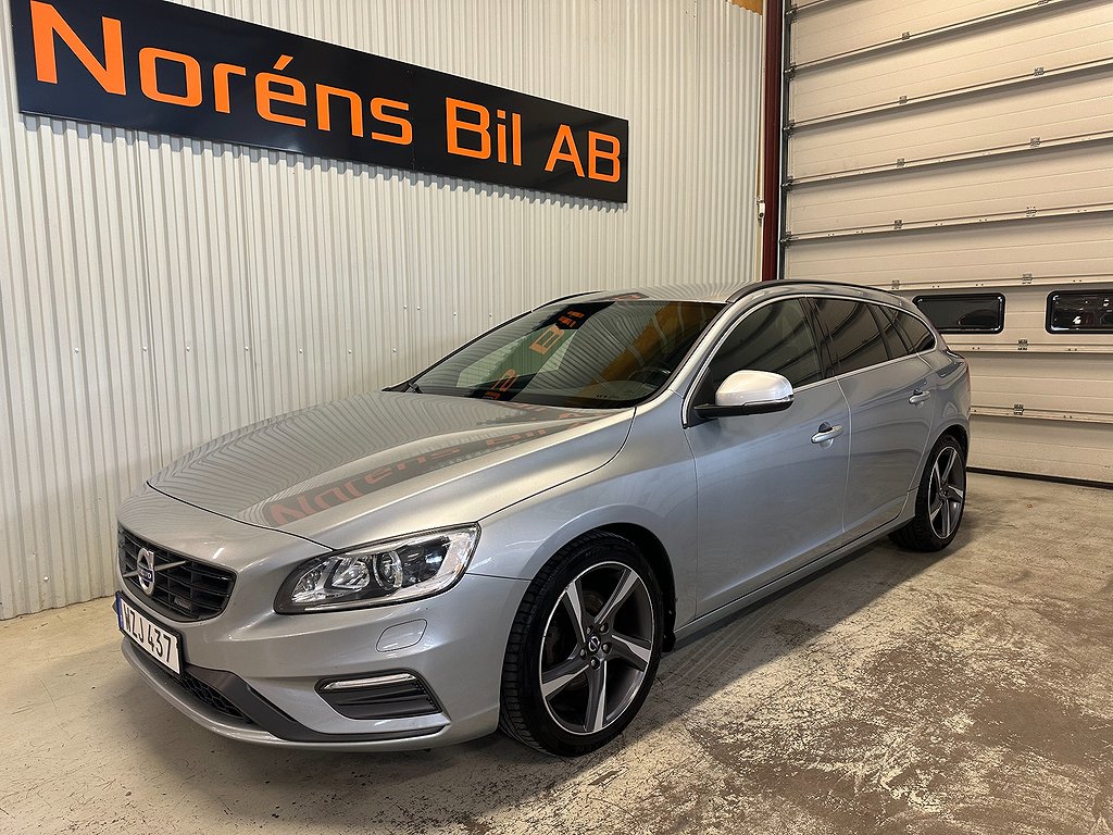 Volvo V60 D4 R-Design 181Hk Euro 6 FULLSERV 2 ÄGARE VÄLSKÖTT