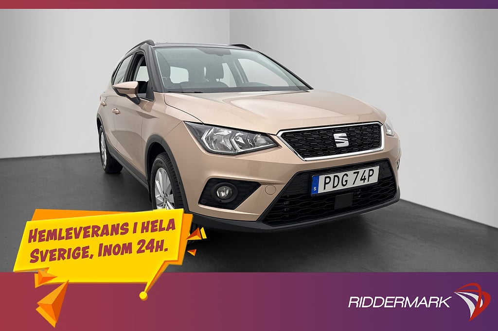 Seat Arona 1.0 TSI Style Cockpit CarPlay Sensorer Låg-Skatt