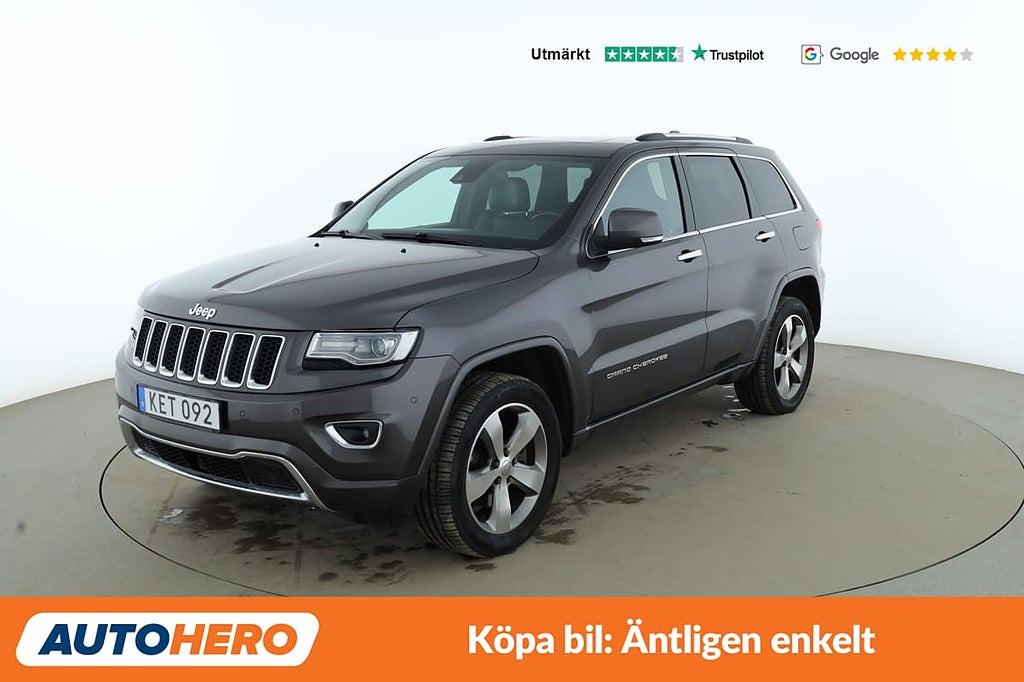 Jeep Grand Cherokee 3.0 CRD Overland / Panorama, Dragkrok, Backkam...