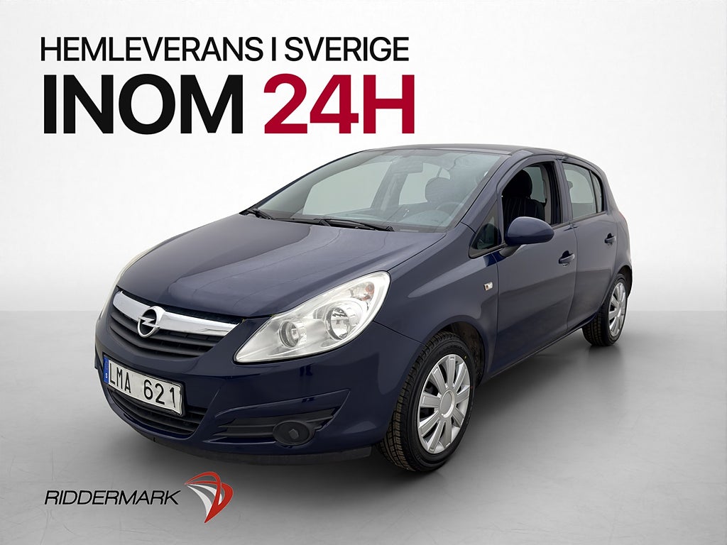 Opel Corsa 1.4 90hk Motorvärmare Svensksåld 0.66 l/mil