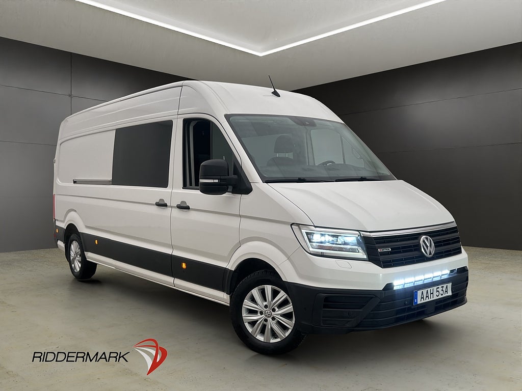 Volkswagen crafter Dubbelhytt L4H2 4M Värm Drag Kamera Moms