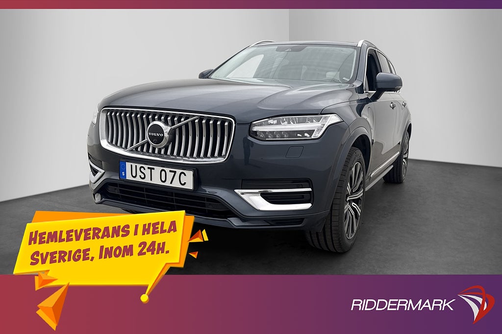 Volvo XC90 T8 AWD Inscription Värm Wool H/K 360° HUD 7-Sits