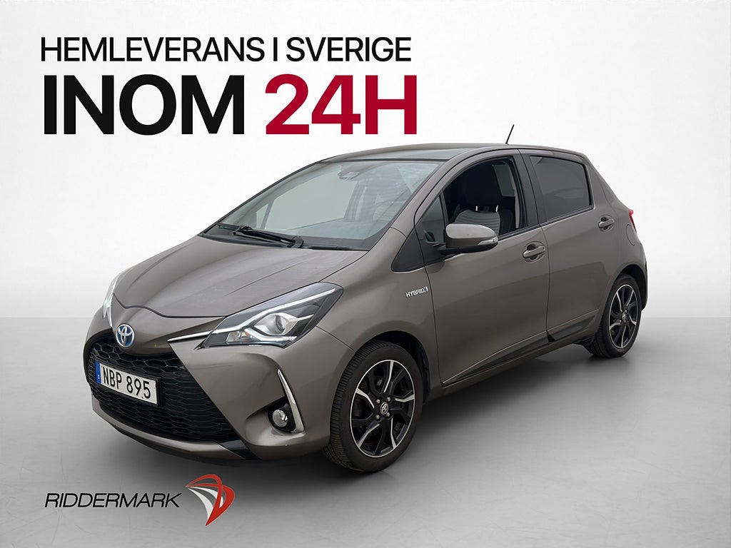 Toyota Yaris Hybrid 101hk Style Pano Värmare Kamera Navi