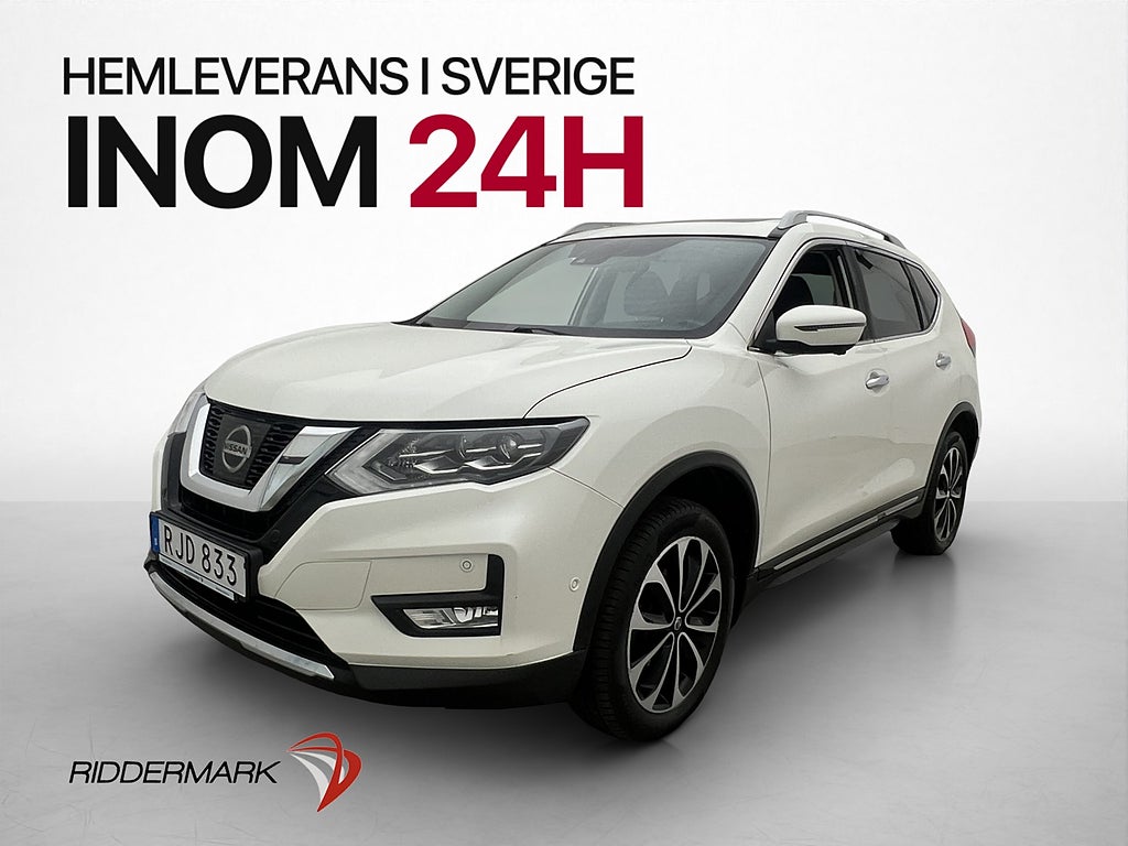 Nissan X-Trail 2.0 177hk 4x4 7-Sit Tekna Pano Drag Skinn 360