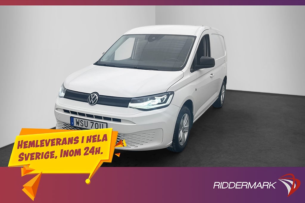 Volkswagen Caddy Cargo 4M Värmare LED CARPLAY B-Kamera MOMS