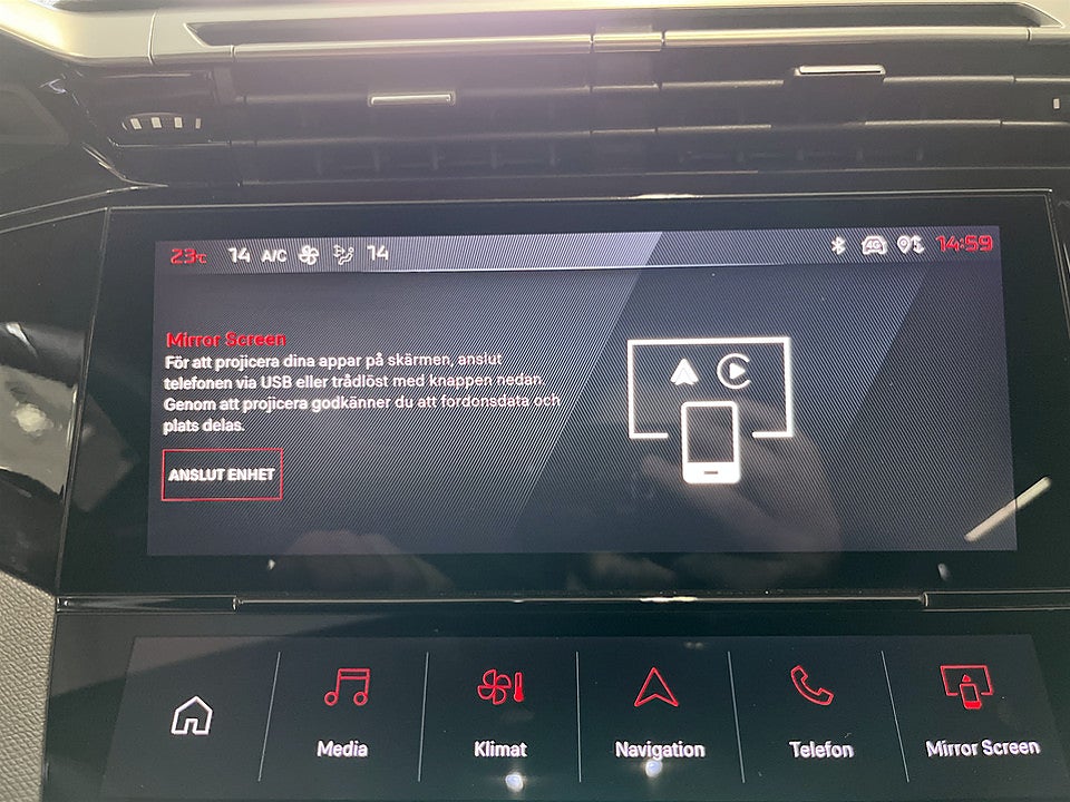 Bild på Peugeot 408 GT 1.2 PT 130hk Aut B-KAMERA CARPLAY ELSTOL