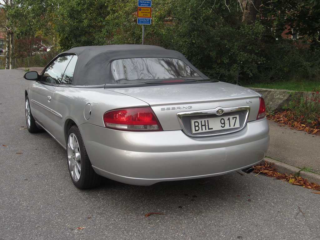 Chrysler Sebring Cabriolet 2.7 V6 Automatisk, 203hk, 2001