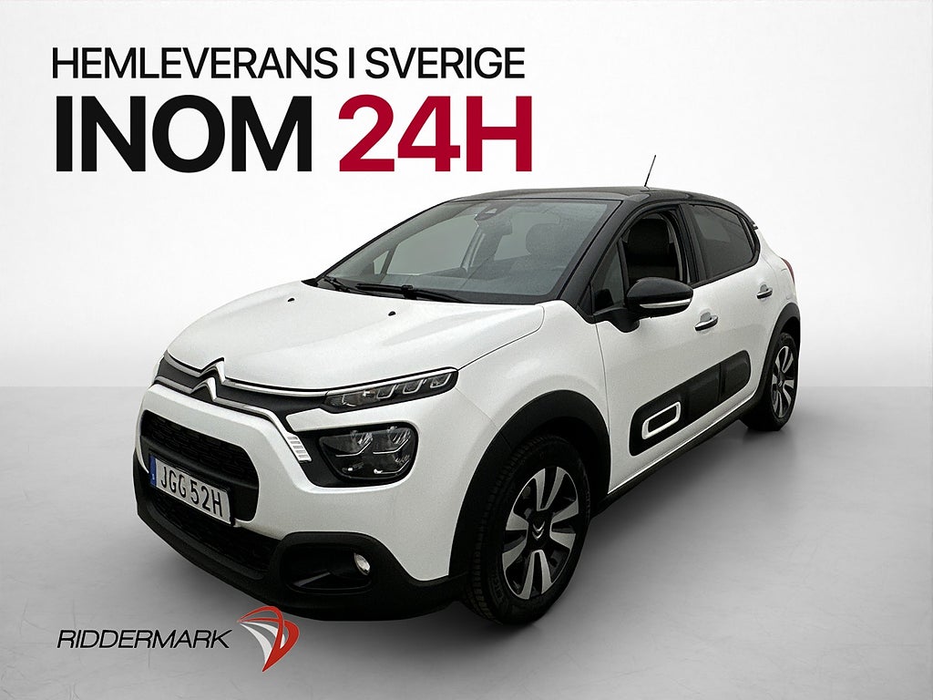 Citroen C3 1.2 PureTech 110hk Shine Sensorer En-Brukare MOMS