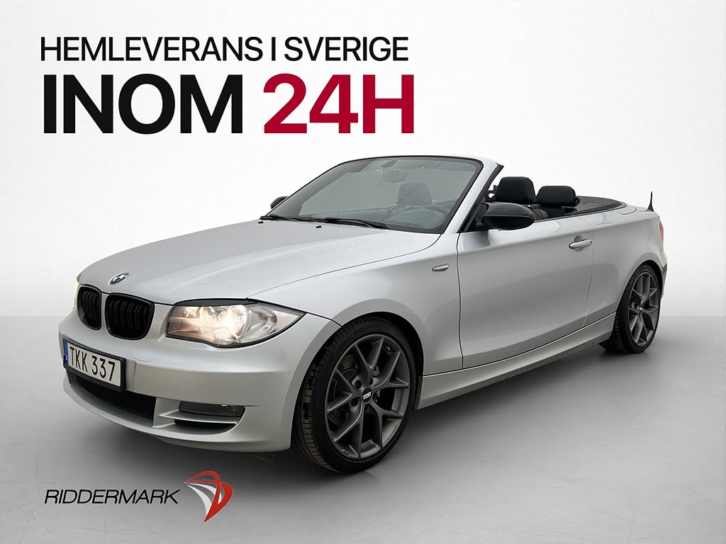 BMW 120 i Convertible 170hk Skinn P-Sensorer