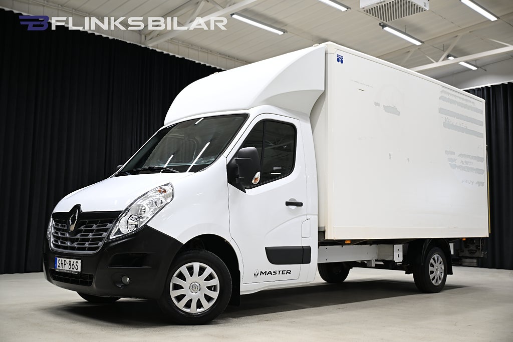 Renault master 170HK Automat|Volymskåp|BG-Lyft|Sidodörr|Lågmil|Momsbil