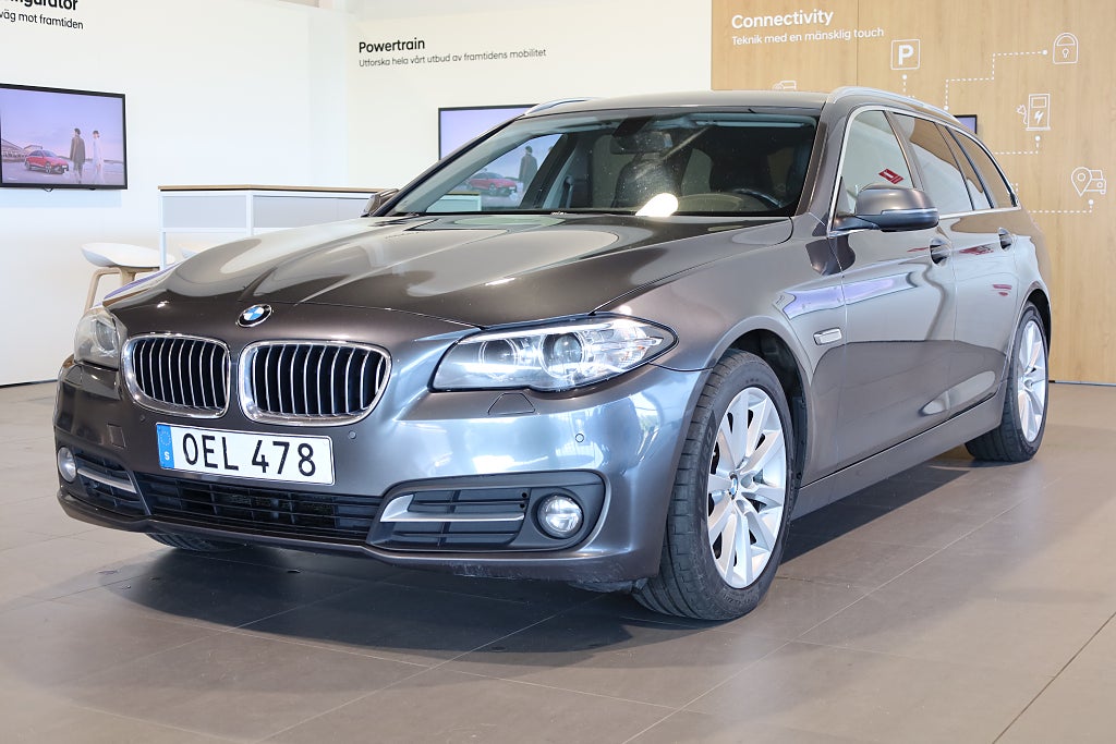 BMW 520d xDrive Touring AUT Sportpaket Drag PDC Rattvärme Läder 2017