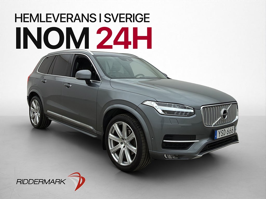 Volvo XC90 T6 AWD Inscription 7-Sits Pano B&W Massage HUD