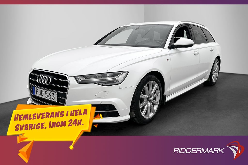Audi A6 2.0 TDI ultra 190hk S-Line P-Sensorer Halvskinn BT