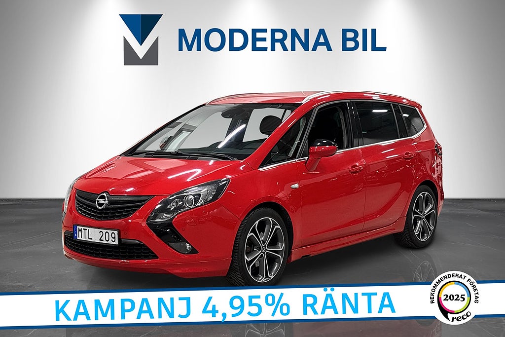 Opel Zafira Tourer 1.4 Turbo Enjoy 7-sits Dragkrok Navi Fullservad