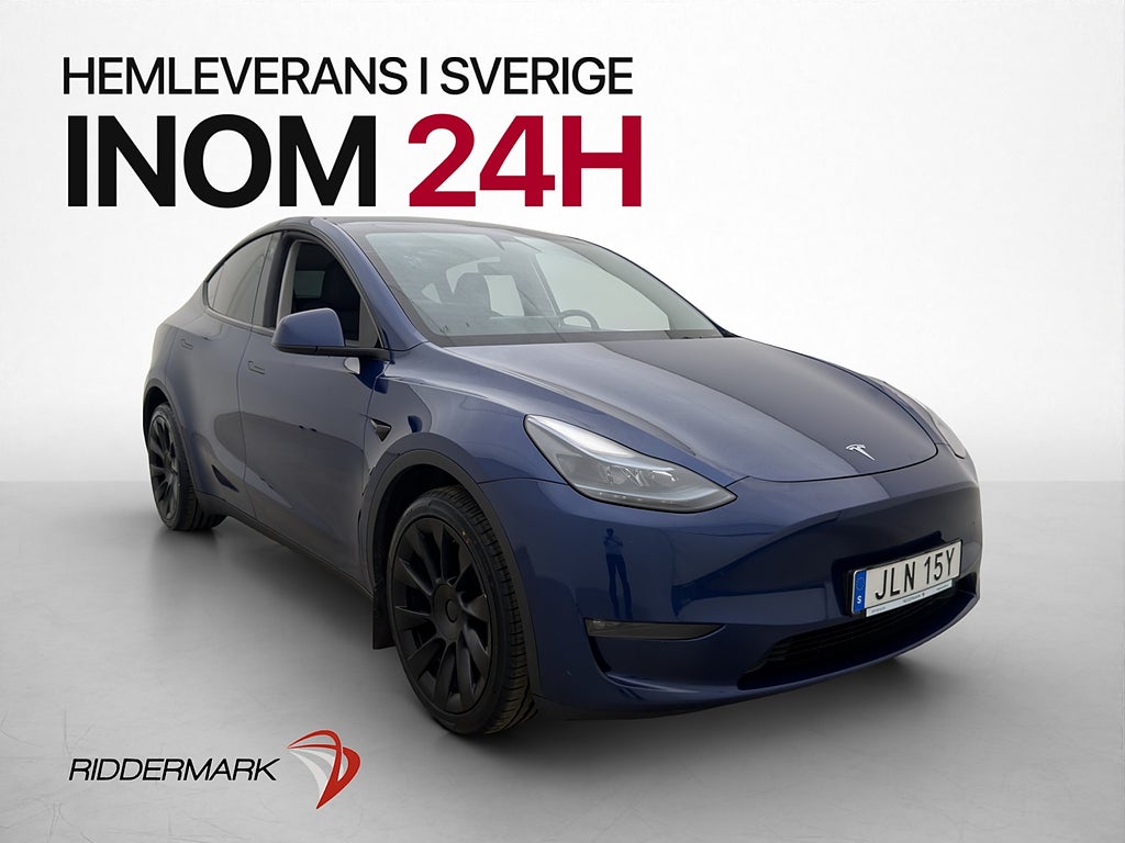 Tesla Model Y Long Range AWD Värmepump Pano Skinn En brukare