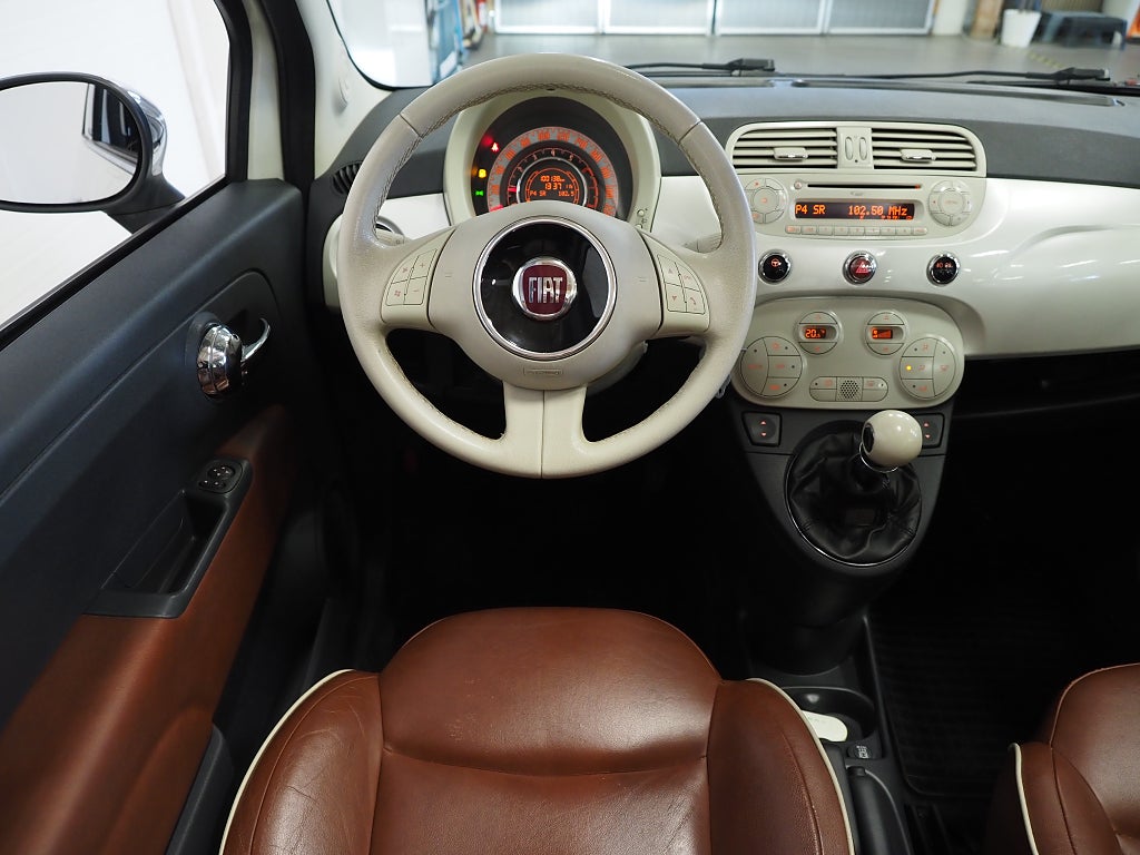 Fiat 500C 1.2 8V 69hk Lounge Cab | Skinn |