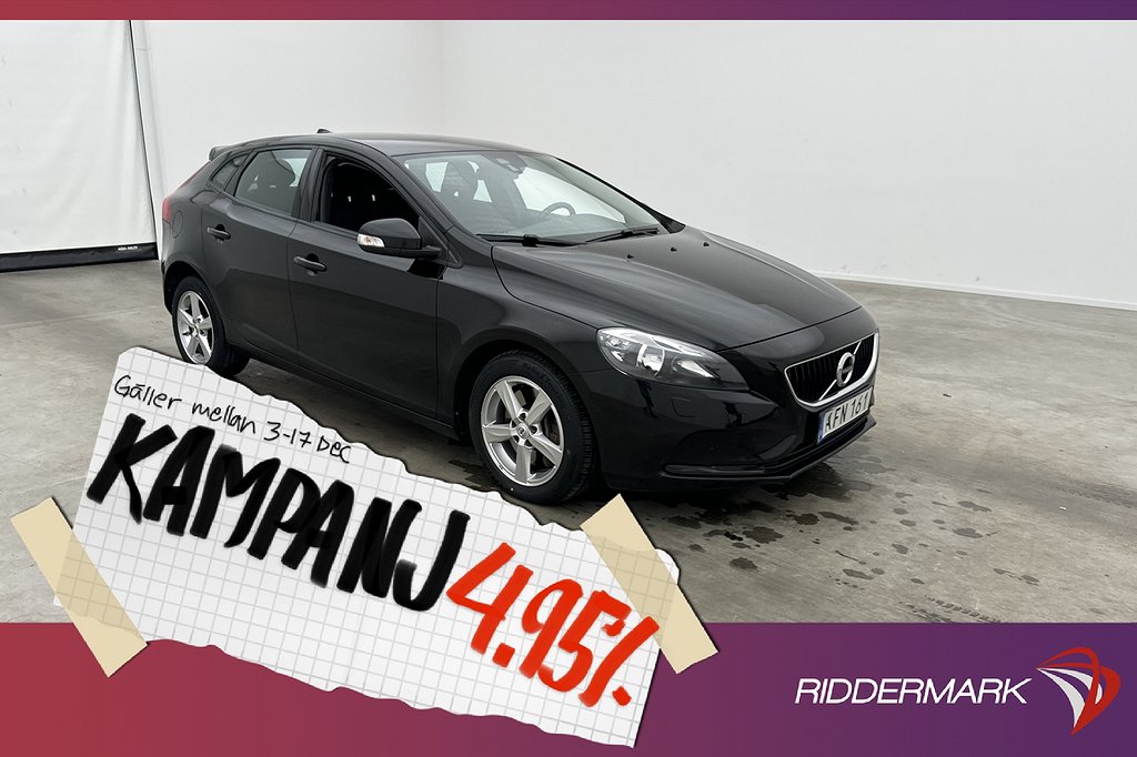 Volvo V40 T3 152hk VOC P-Värmare 4,95% Ränta