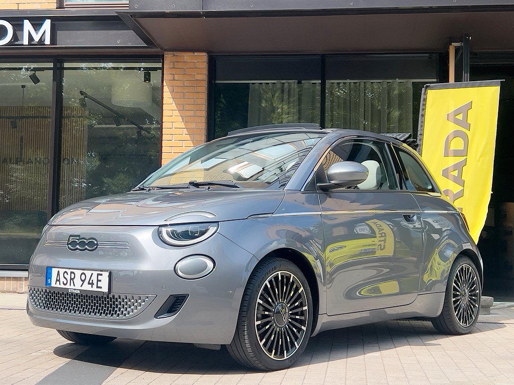 Fiat 500 La Prima Cabriolet / Moms VAT 42 kWh 5.95% Ränta