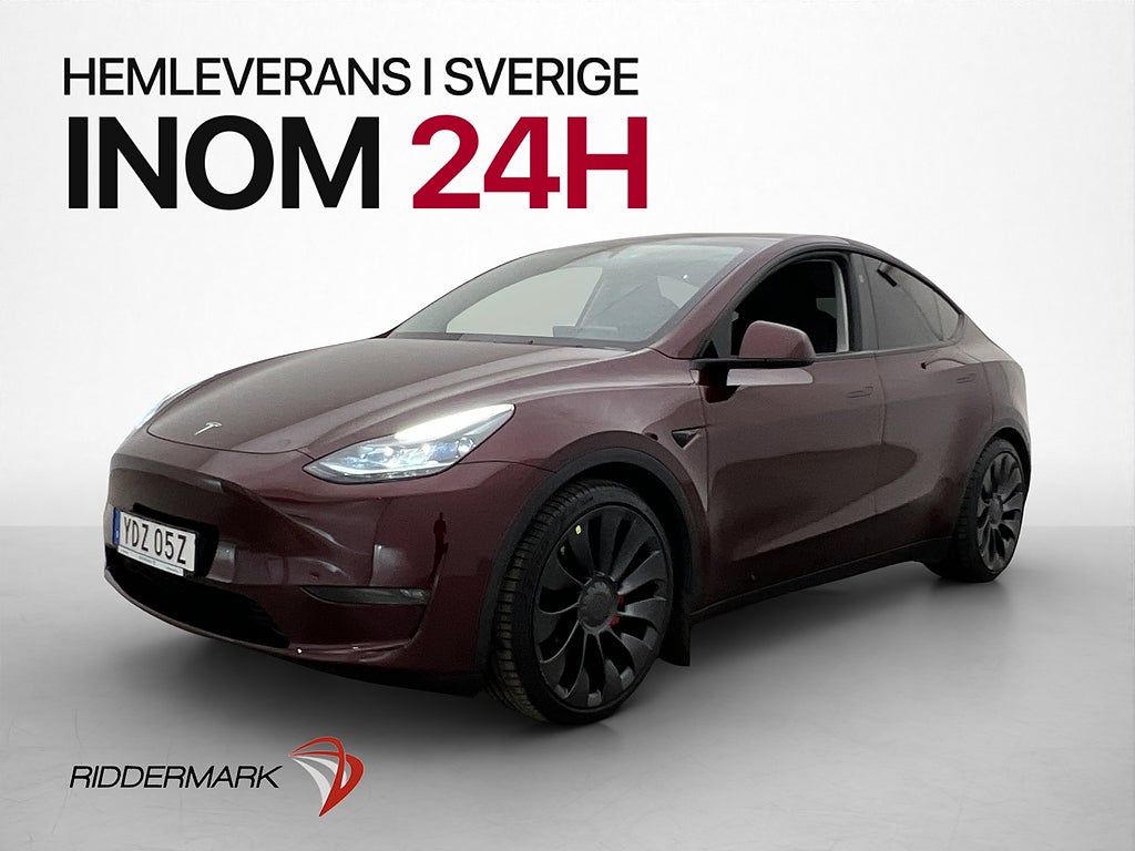 Tesla Model Y Performance HW4 Dragkrok Värmepump Autopilot