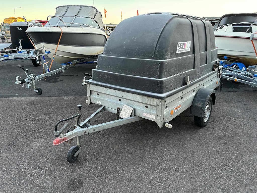 Neptun N7-253 PTW med 100 cm plastkåpa - Obromsad Släpvagn 