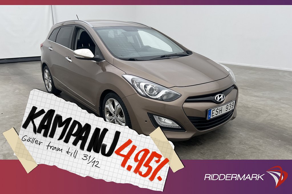 Hyundai i30 Kombi 1.6 128hk Rattvärme Sensorer 4,95% Ränta