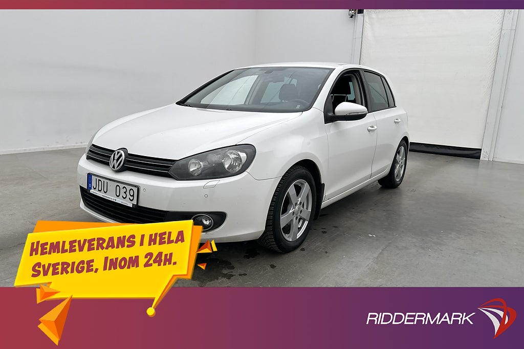 Volkswagen Golf 1.6 TDI 105hk Dragkrok Sensorer Farthållare