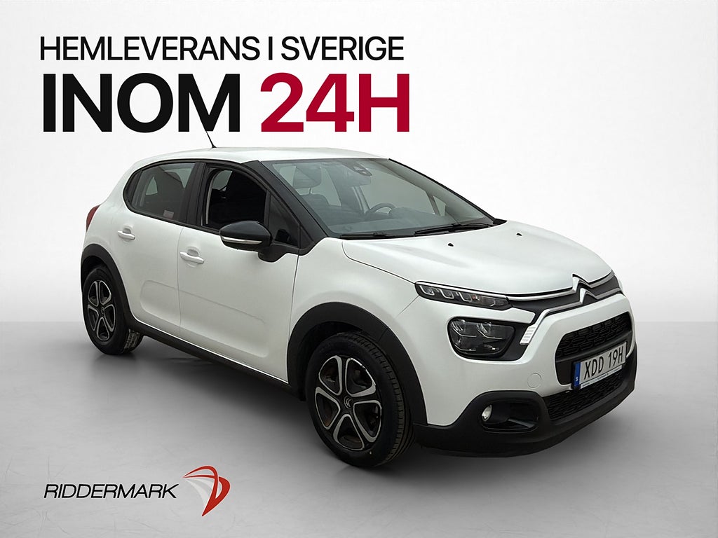Citroën C3 1.2 PureTech 83hk CarPlay Farthållare 0.42l/mil