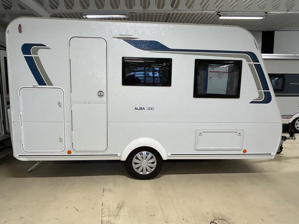 Caravelair Alba 386 Barnkammarvagn, 900kg