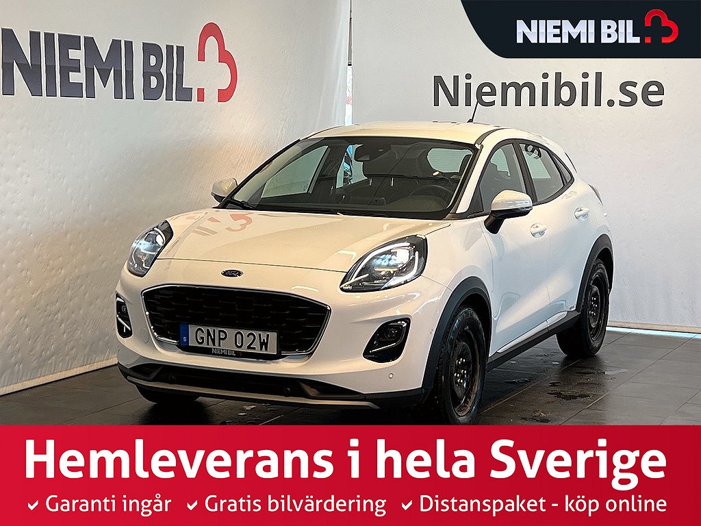 Ford Puma 1.0 Eco Hybrid 125hk Kamera/Navi/Rattvärm/MOMS